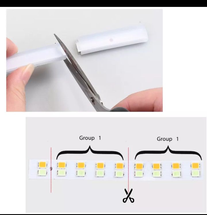 Fita led branco carro faróis