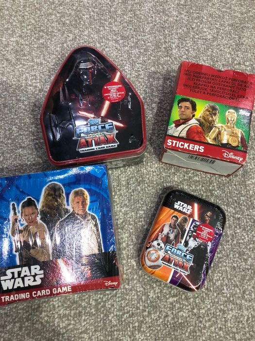 Karty Star Wars Gwiezdne Wojny karty naklejki puszka Force Attax