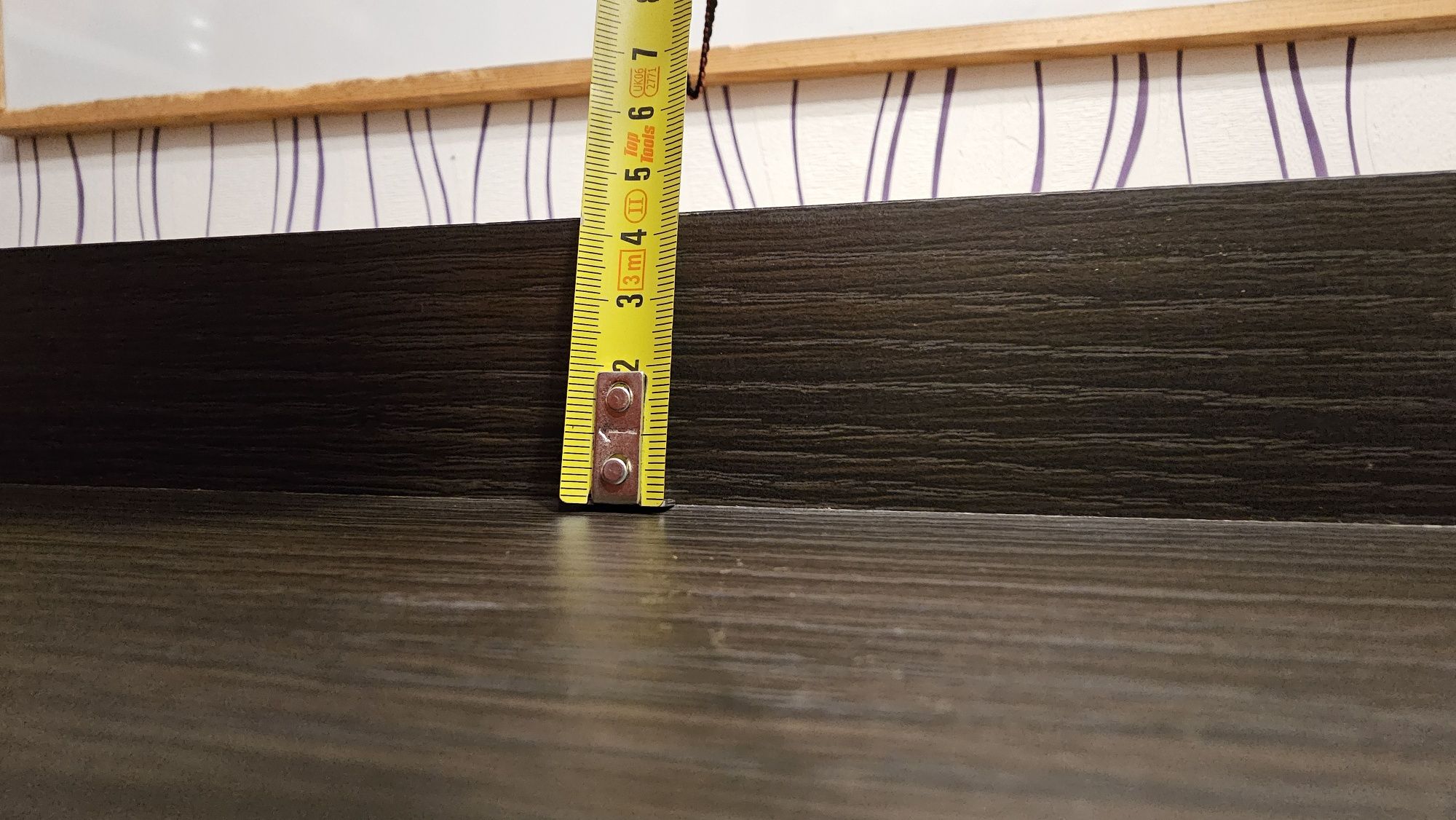Półka wisząca 155 cm  wenge na książki,  kwiaty i inne