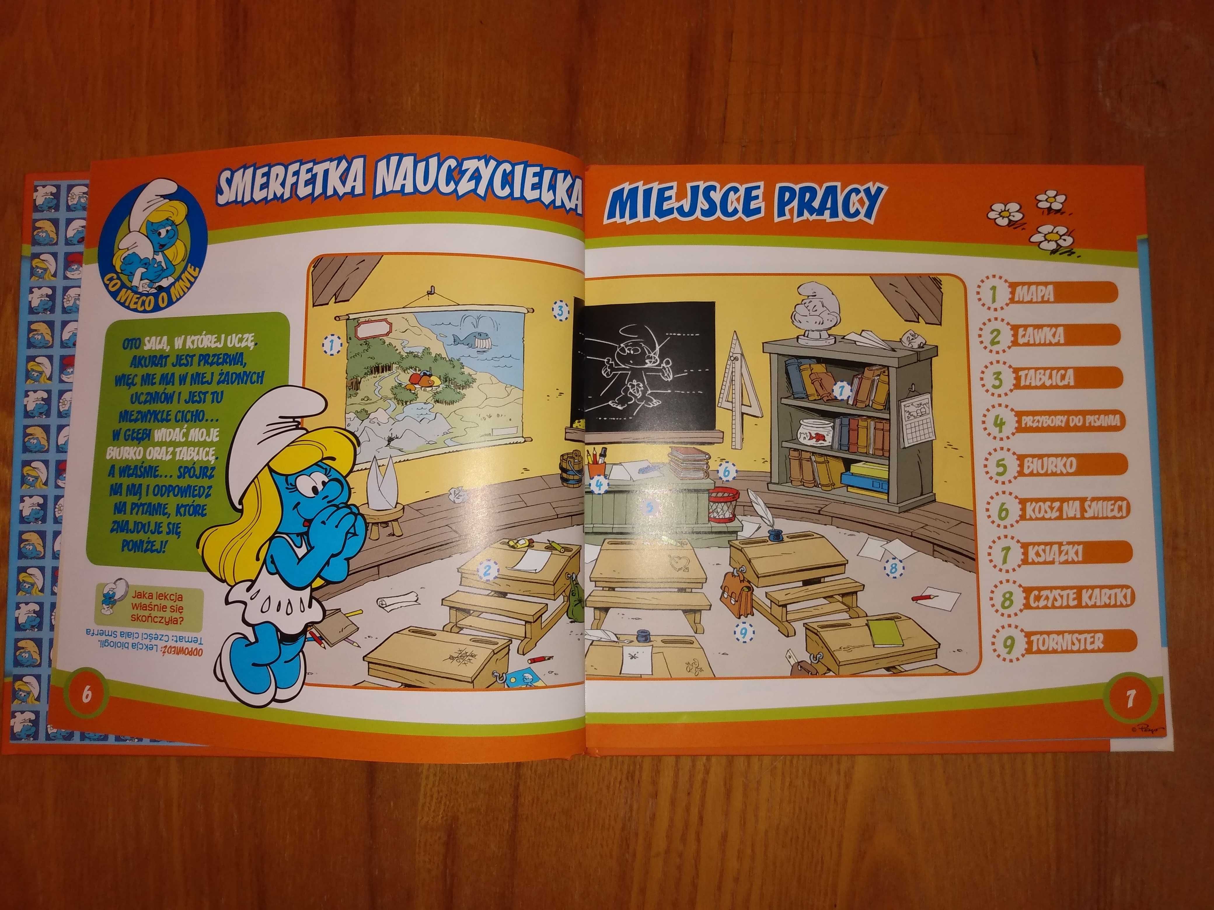 Smerfy - książka - poznajemy zawody świata! Nauczycielka