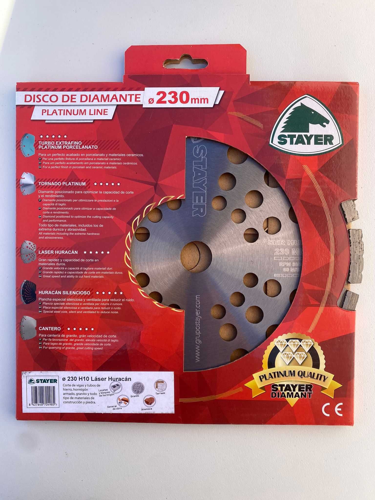 Discos de Diamante STAYER 230mm
