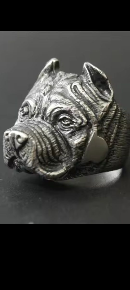 Sygnet buldog model srebrny