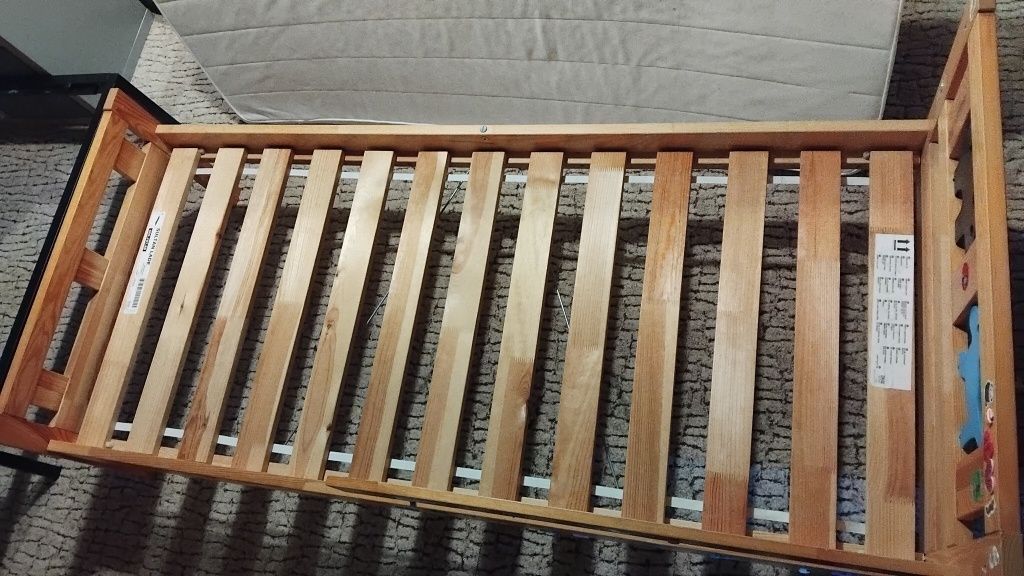 Łóżko rama łóżka 70 x 170 cm dziecięce Kritter ikea lite drewno