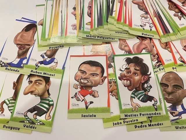 130 Cromos de Futebol - Caricaturas Ricardo Galvão 2010/2011