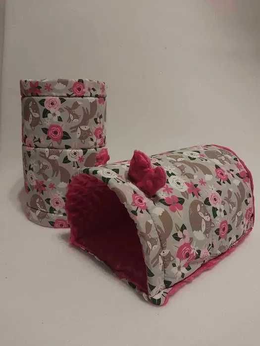 Zestaw do klatki dla gryzonia domek i tuba liski