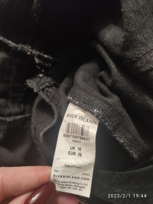 Kombinezon jeans River Island smokingowy