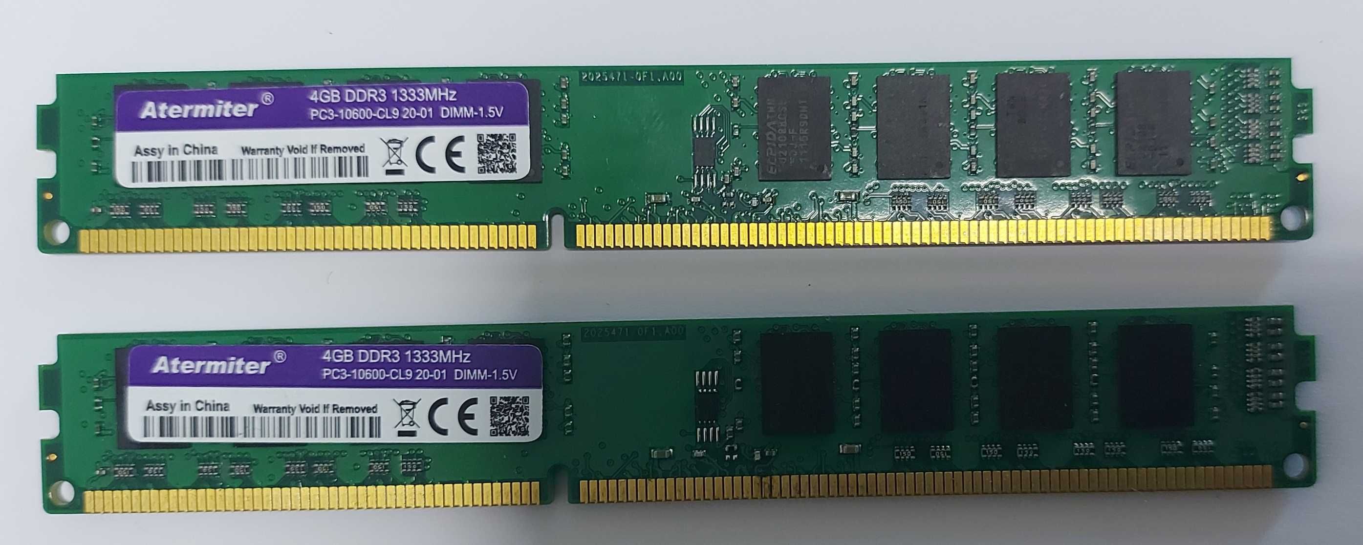 Memoria 8GB (2x4GB) DDR3 1333Mhz CL9