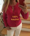 Sweter rozpinany-100% kaszmir M