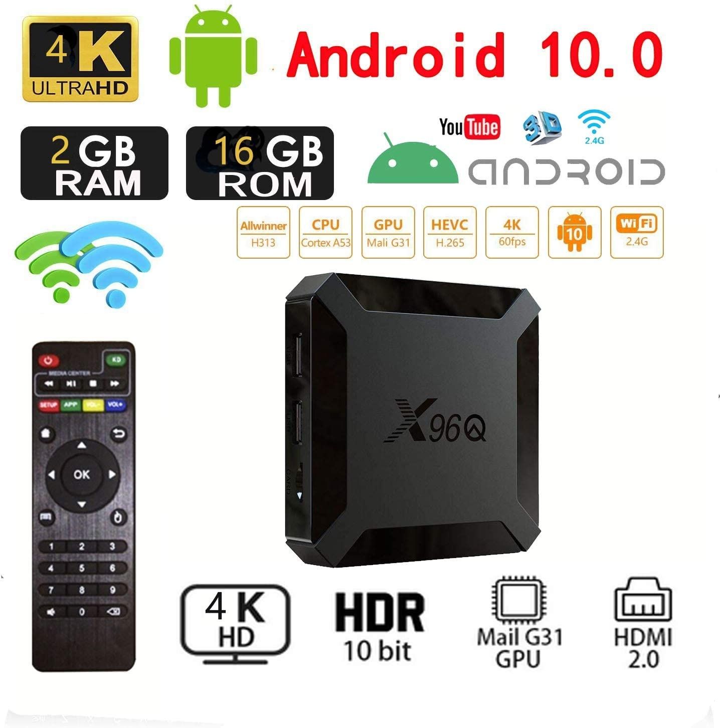 TV box android 10 nova na caixa  1GB/8GB ou2GB/16 GB, Netflix e PlaySt