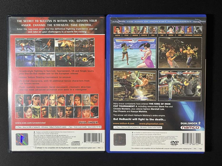 Zestaw Gier Tekken Na Konsolę PlayStation 2 Stan Dobry
