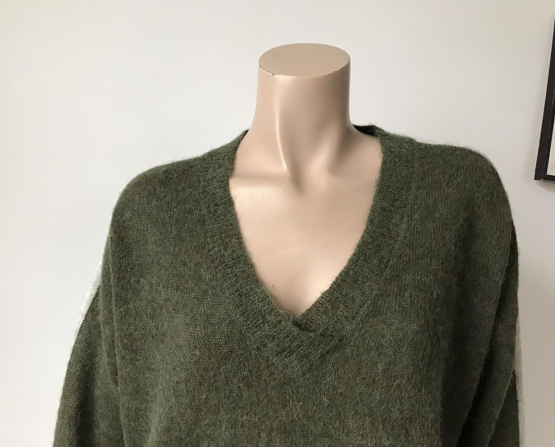 Rah oversize sweter damski S alpaka merino
32%wełna merino 
33%alpaka