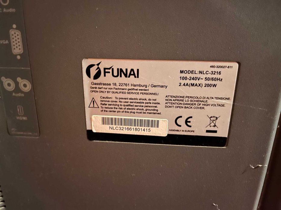 Telewizor Funai NLC-3216, 32 cale, sprawny, HDMI