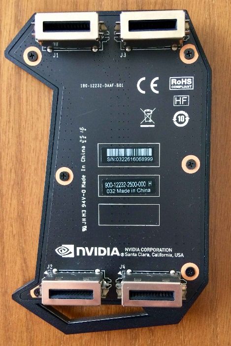 NVIDIA Geforce GTX SLI HB 4-Slot, Brigde