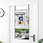 Vidaxl Lustro Na Drzwi, Czarne, 50X100 Cm, Szkło I Aluminium