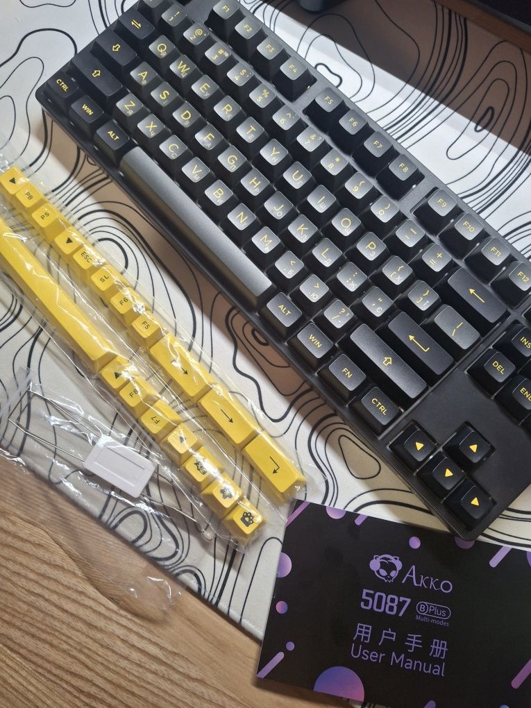 Клавиатура Akko 5087b plus v3 cream yellow