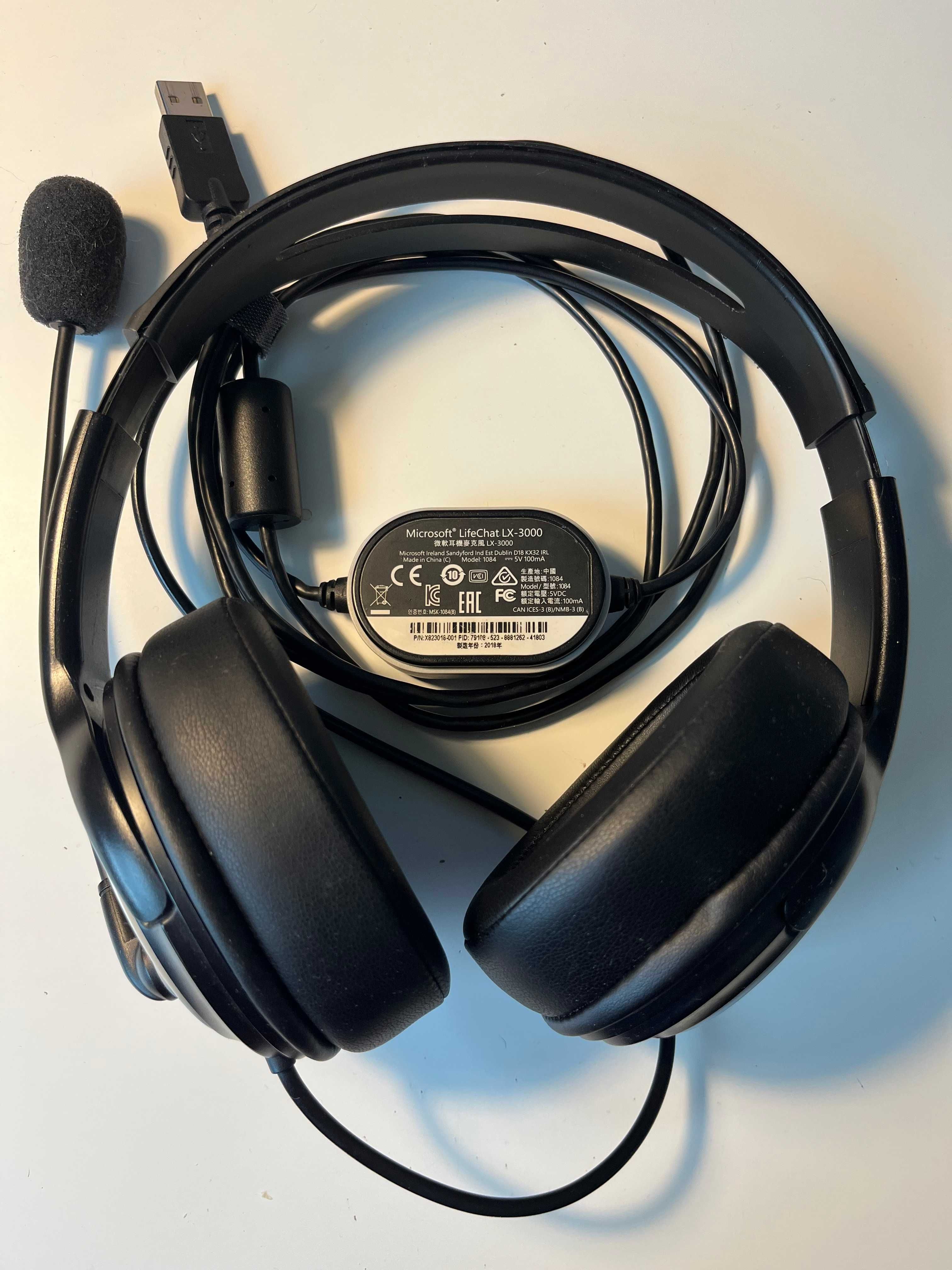 Słuchawki Microsoft LifeChat LX-3000 nowe nauszniki