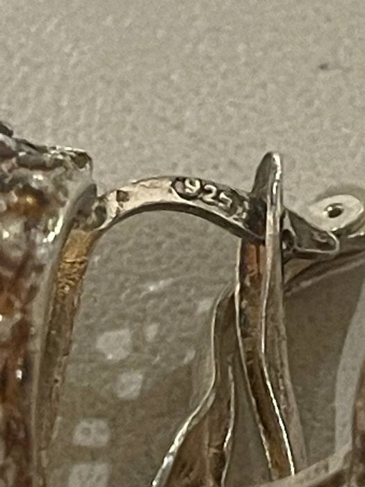 Срібні сережки з фіанітами