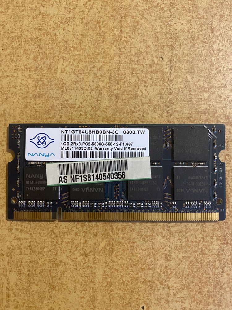 Оперативная память DDR2 для нотбука нетбука компьютера