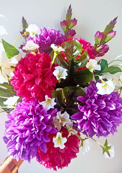 Stroik Serce I Bukiet Do Wazonu – Komplet Premium Na Cmentarz