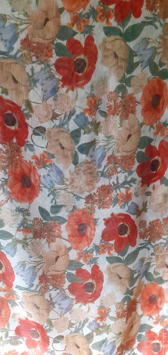 Firany krótkie 2 szt wzór Maki