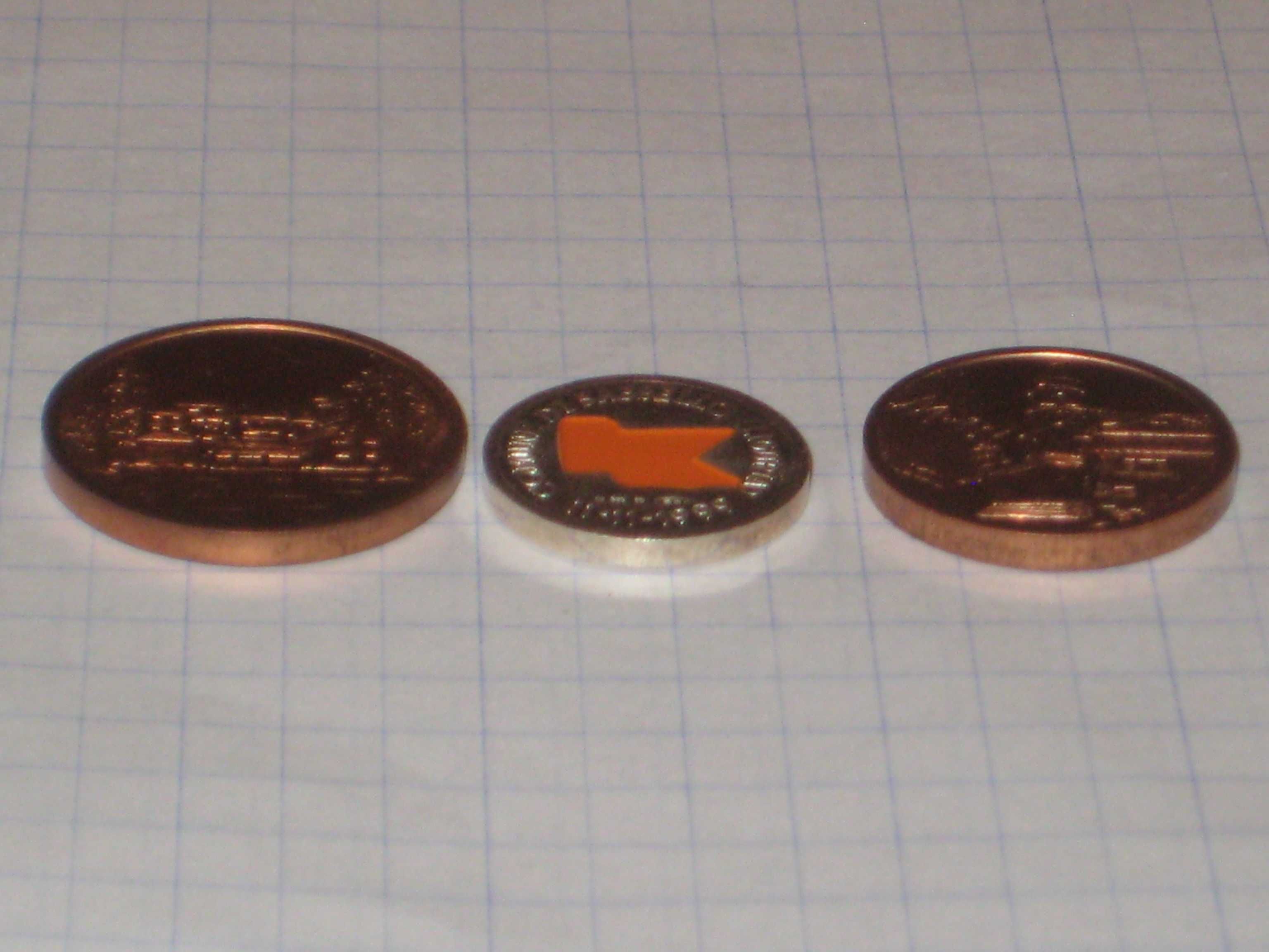 Набор Монет серебро медь Жетон коммуна Сасселло Италия