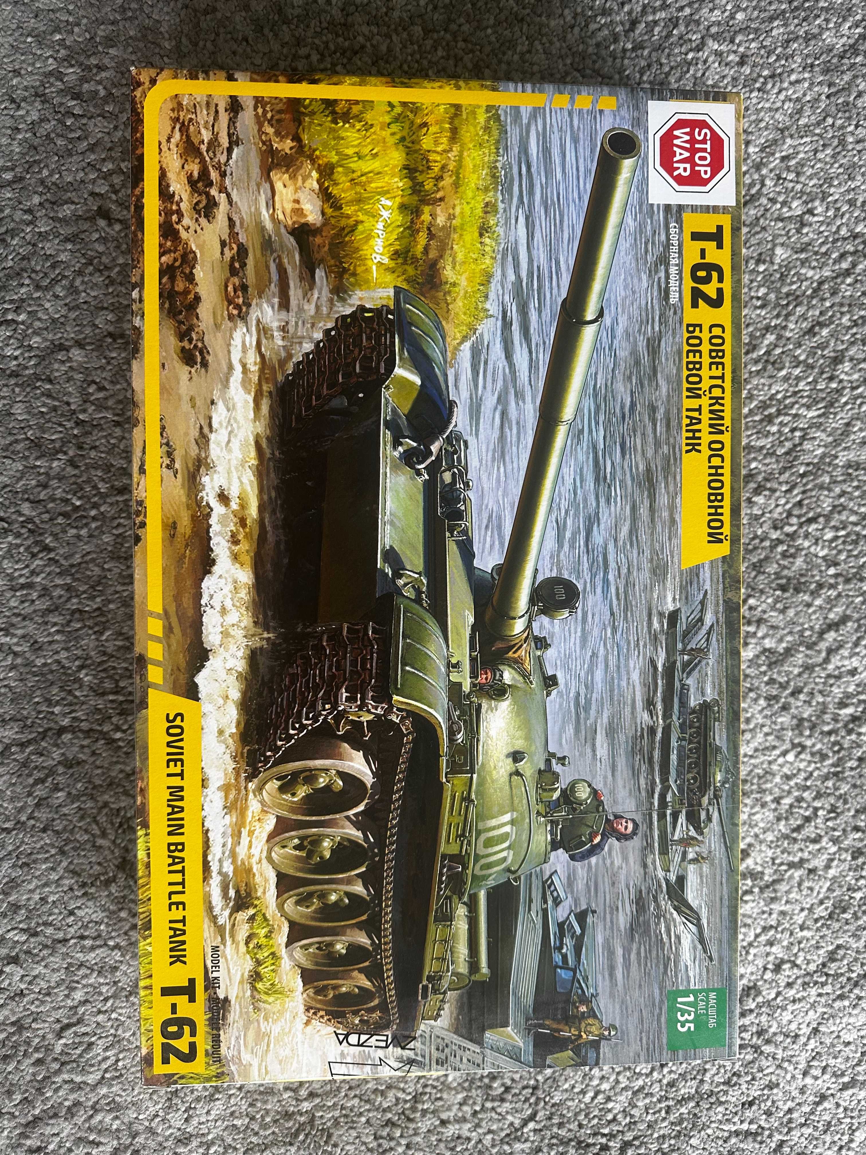 ZVEZDA - nr. 3673 - scale 1/35 Model sowieckiego czołgu T-62