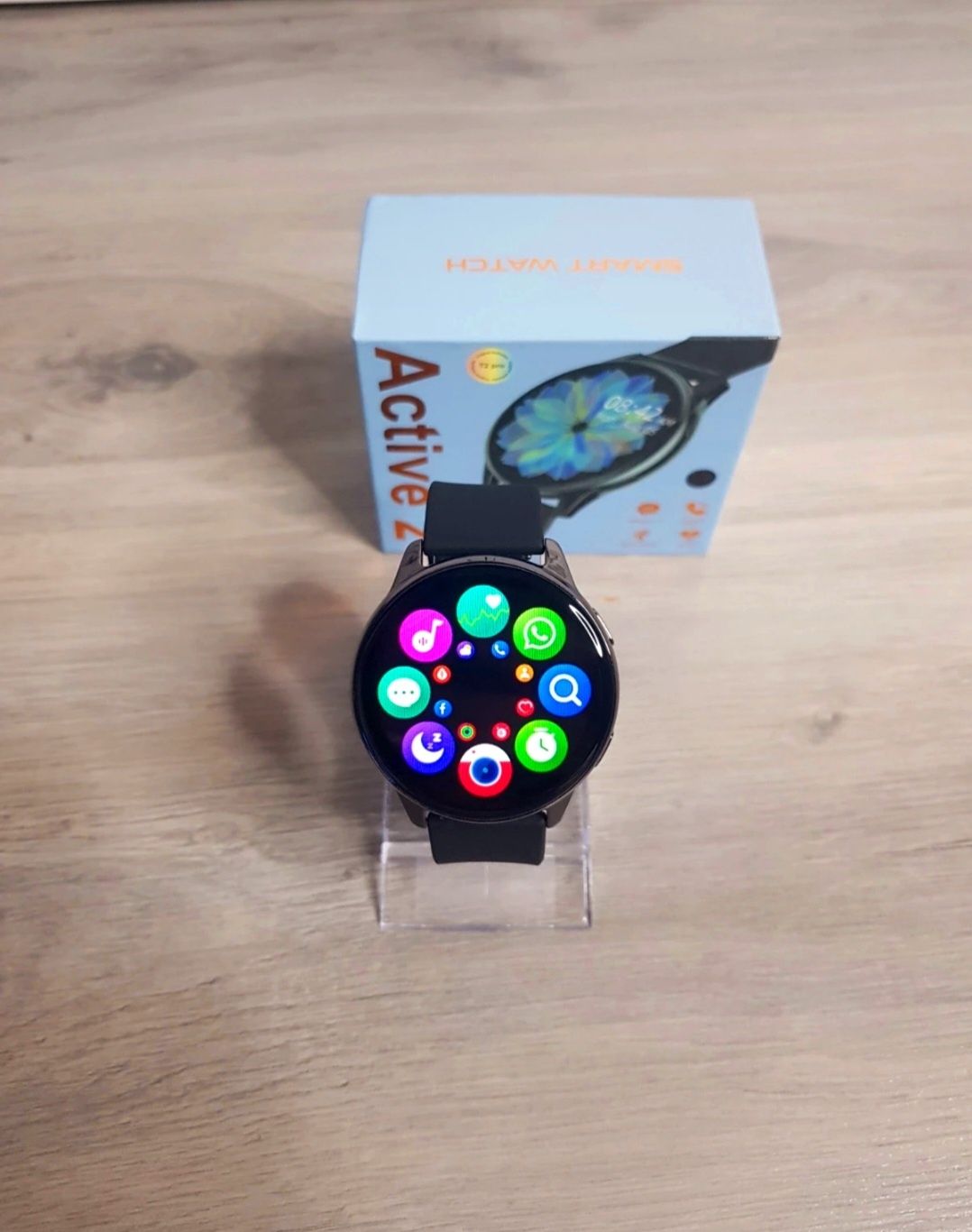 Smartwatch czarny okrągły