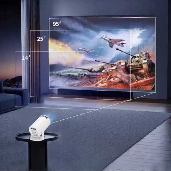 Projektor LED M3 MINI Full HD 1080p PRZENOŚNY RZUTNIK WiFi + Bluetooth