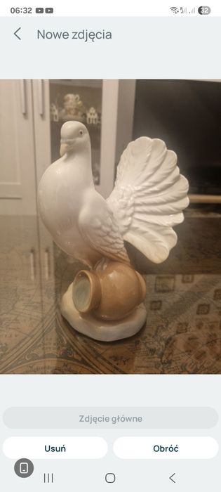 Porcelana M Reqena/Hiszpania  gołąb