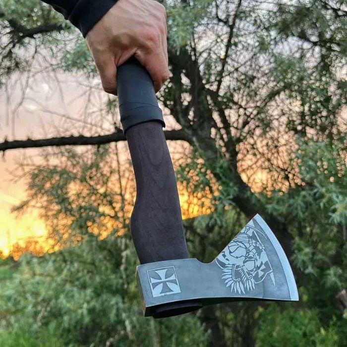 Сокира ручної роботи Польський Гусар сталь У8ГА TR5 Топор подарочный