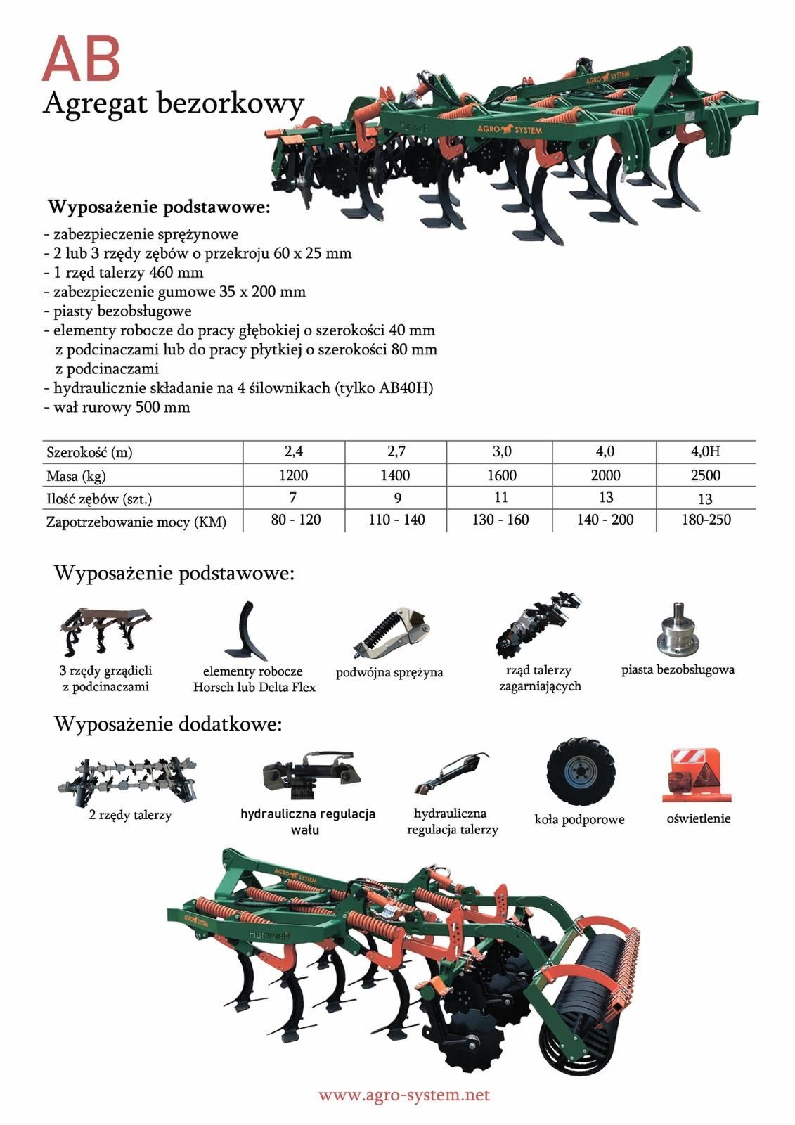 Agregat uprawowo siewny. PROMOCJA.