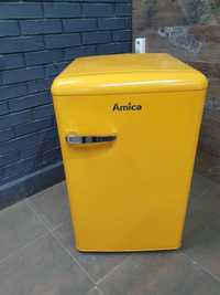 Amica KS15613Y Крутий  міні-холодильник для цінителів  ретро доставка