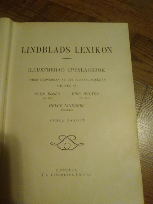 Lindblads Lexikon Książka