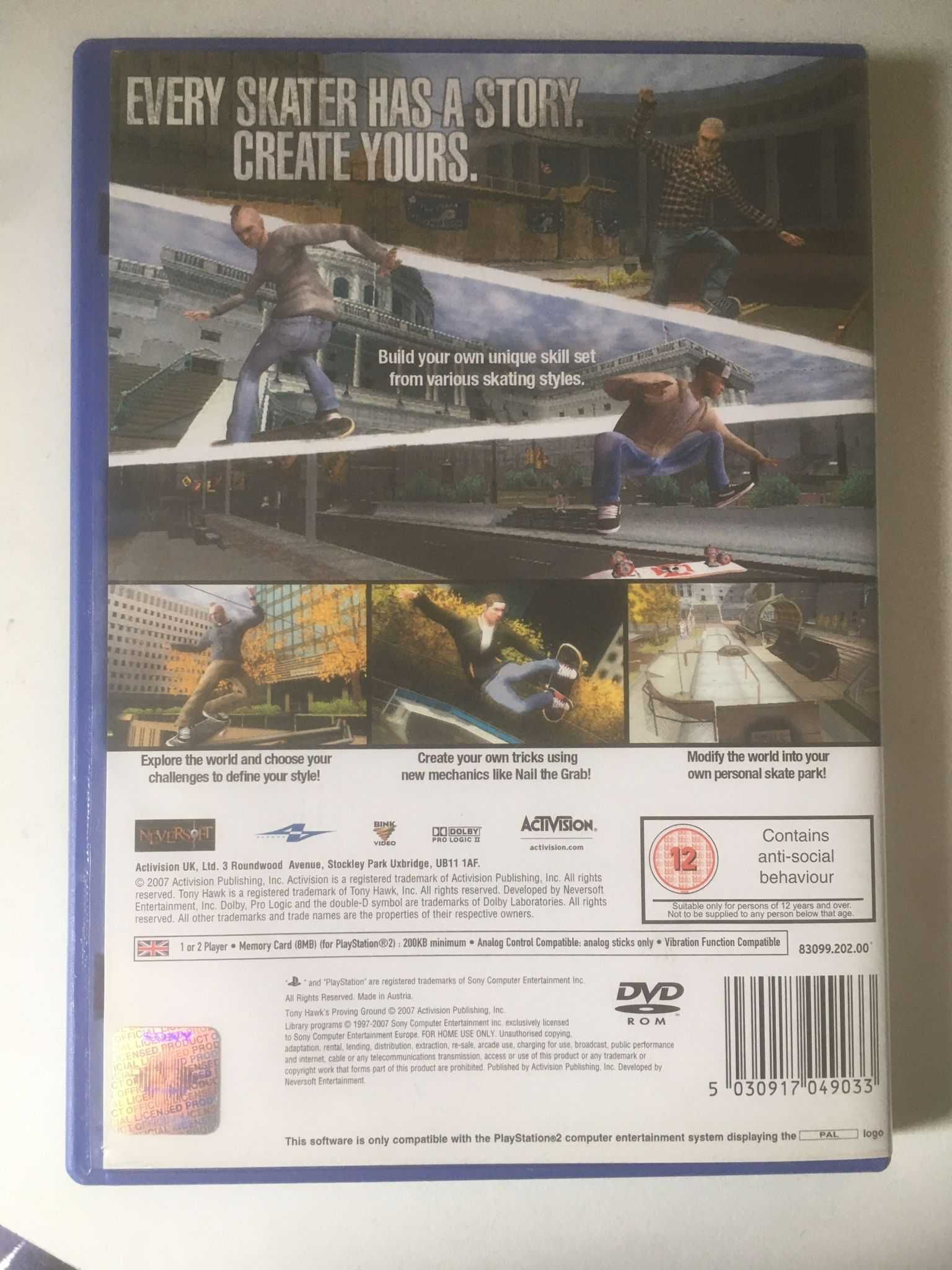 PS2 - Tony Hawk's Proving Ground