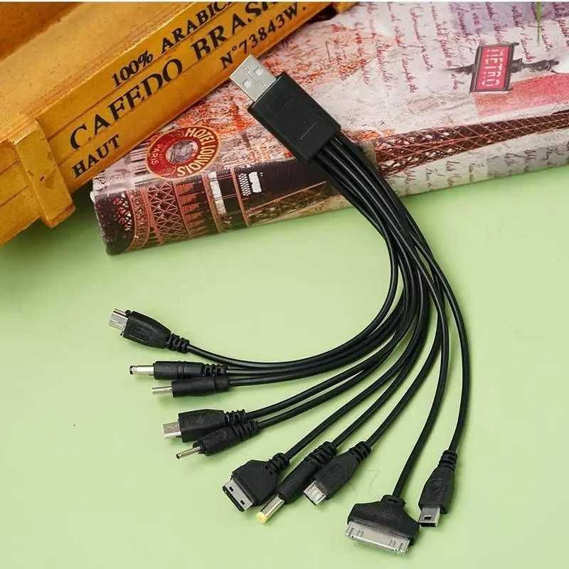 Uniwersalny kabel USB 10w1 do ładowania różnych modeli telefonów