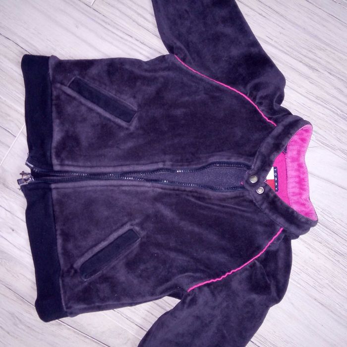 Tommy Hilfiger bluza 86 dla dziewczynki welur 12 18 miesięcy