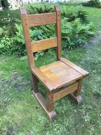 Krzesła dębowe 10szt , lite drewno, bardzo masywne