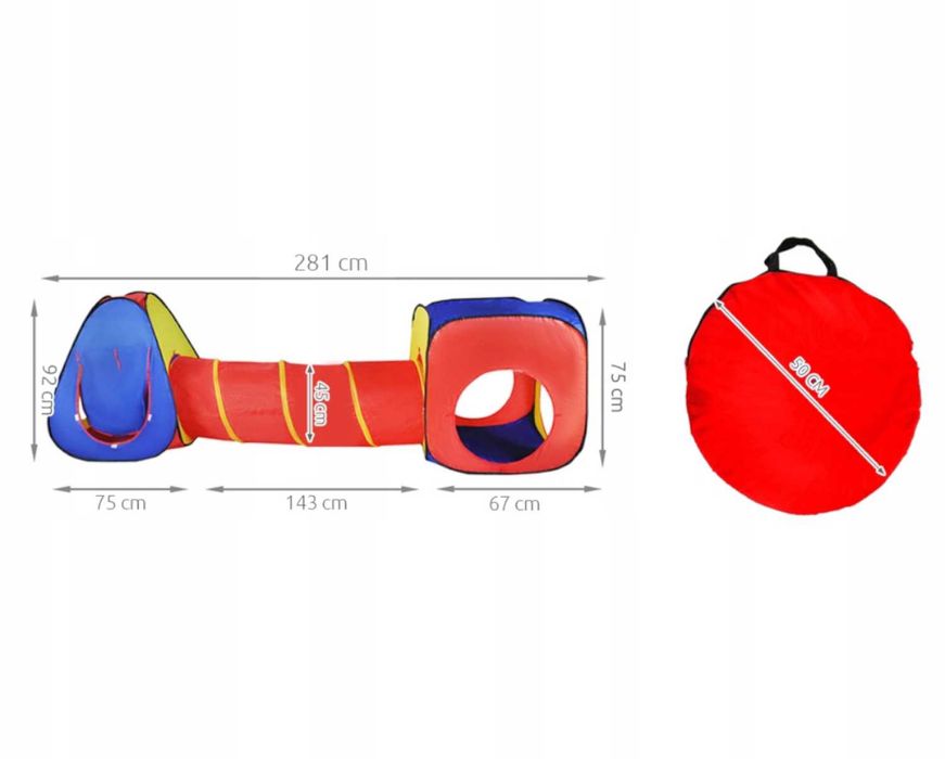 Namiot Dla Dzieci Tunel Do Domu i Ogrodu Domek Tipi Wigwam Ogrodowy
