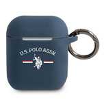 Etui U.s. Polo Assn. Silicone Collection Na Airpods 1/2 - Granatowe