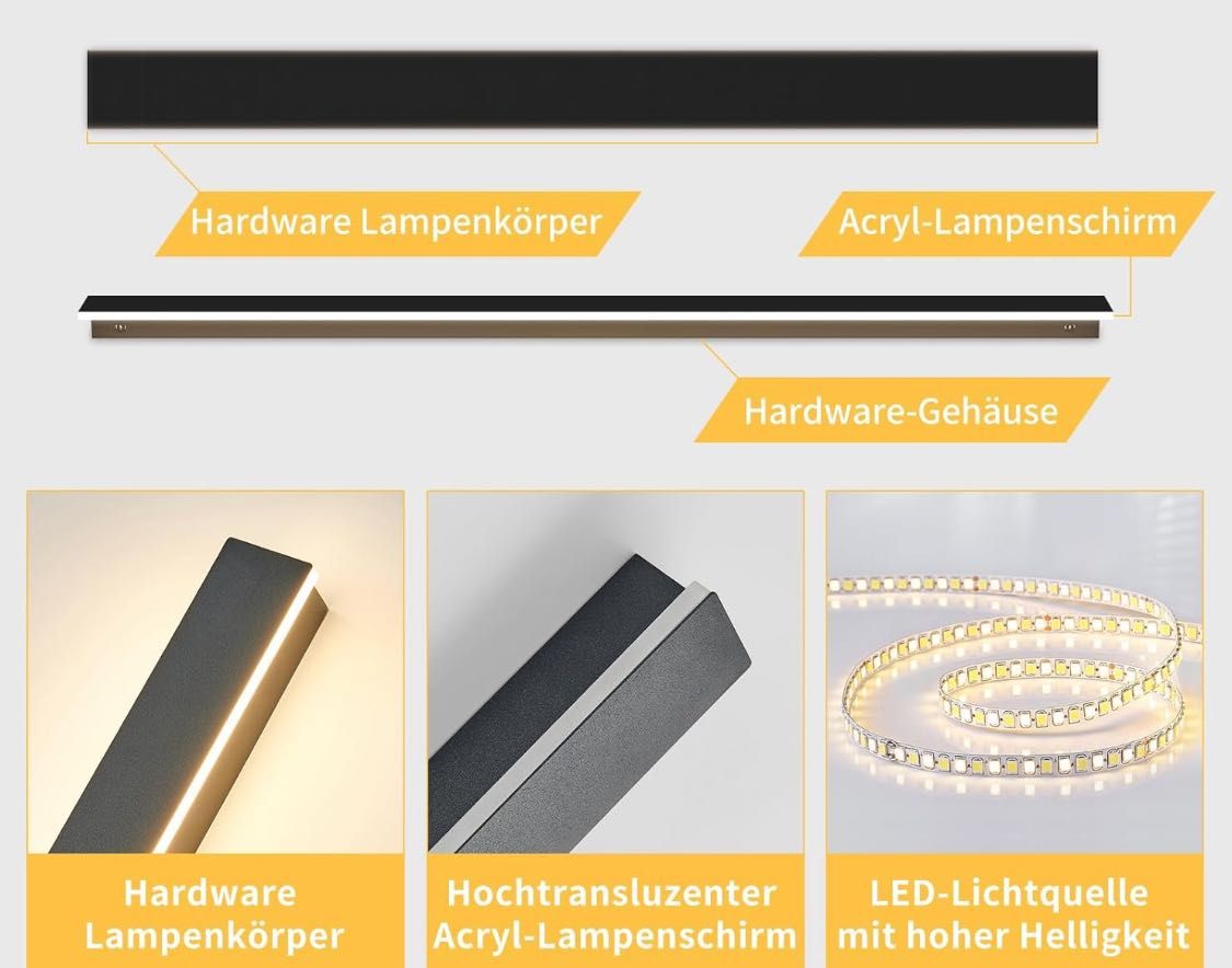 Lampa LED oświetlenie elewacyjne 180cm