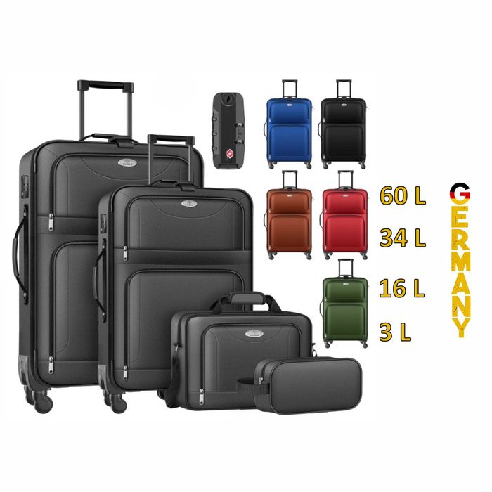 KESSER: 2 валізи, сумка, косметички – ідеальний набір для мандрівок