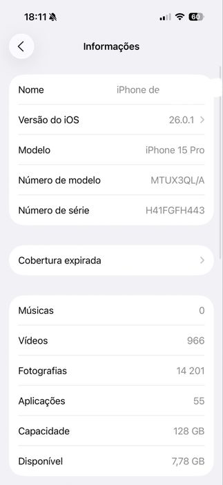 Iphone 15 Pro 128gb natural titanium