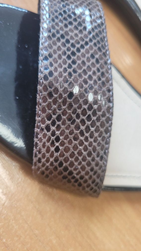 Sandały H&M wężowa skórka 40