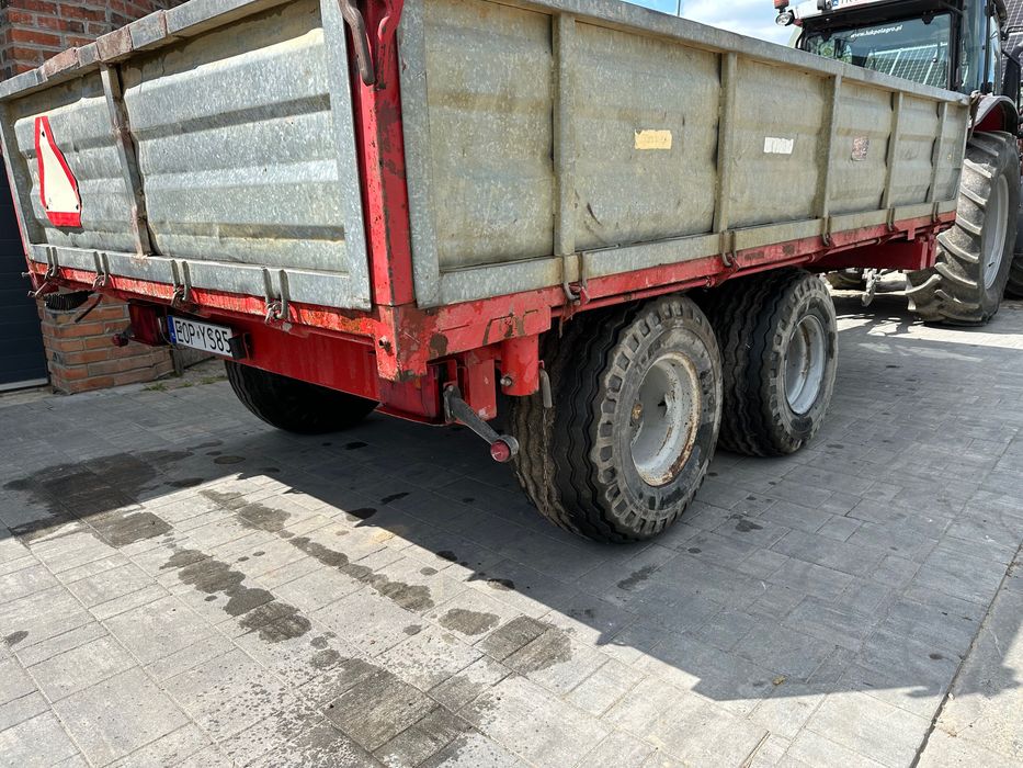 Przyczepa Rolnicza 11t Tandem Wywrot 3 Kiper Wywrotka Zarejestrowana