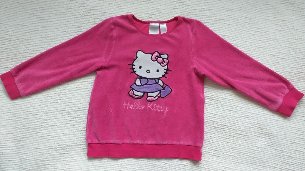 Bluza welurowa Hello Kitty r. 110-116