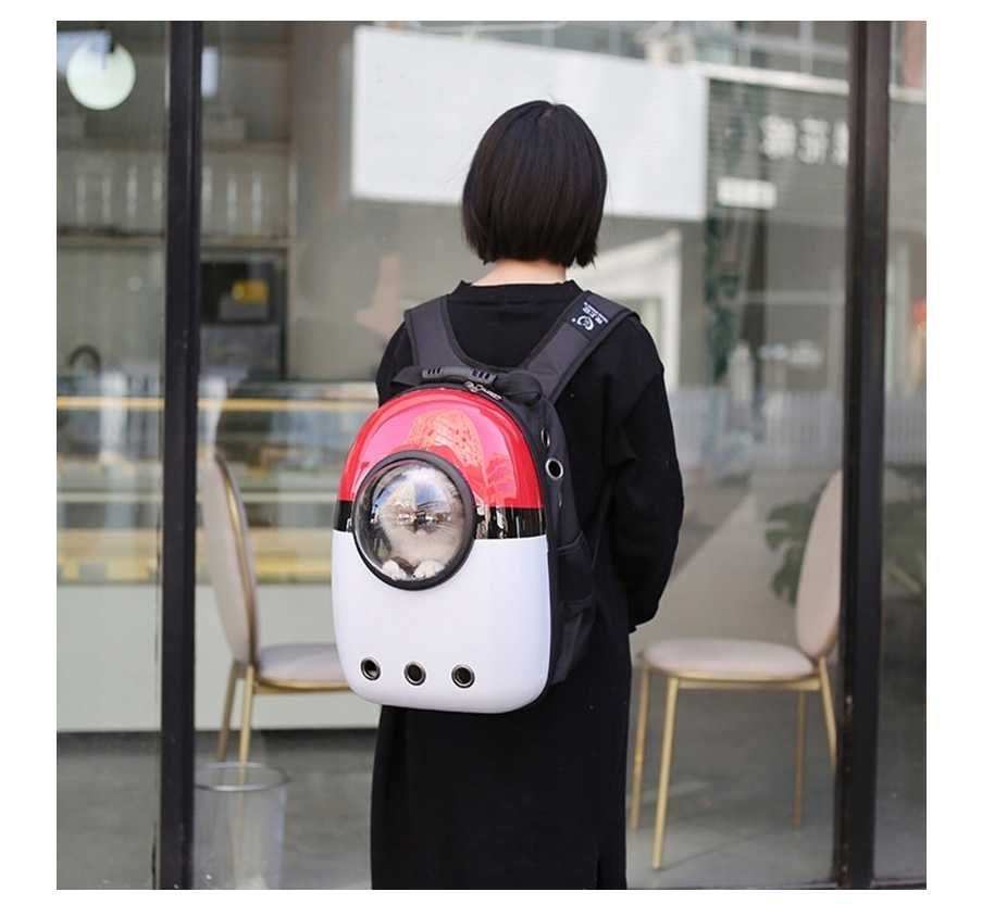 Transporter plecak dla psa kota pokemon pokeball anime podróż