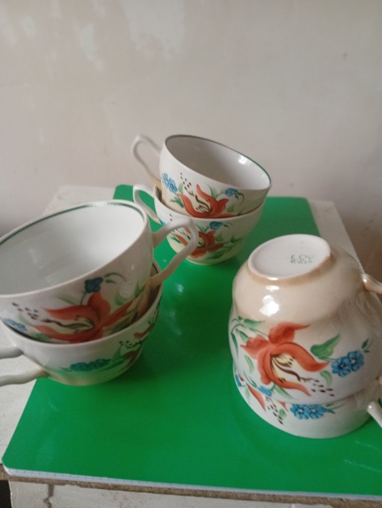 Чашки шесть штук ссср раритет
