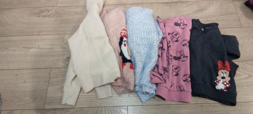 Paka bluzy dla dziewczynki rozmiar 110-116  5 bluz
U nas używane 110-