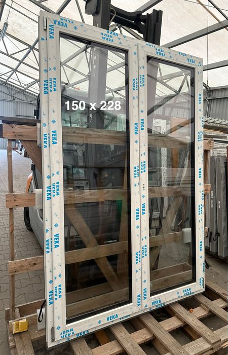 Okno tarasowe PCV 200 x 240 nowe i inne!