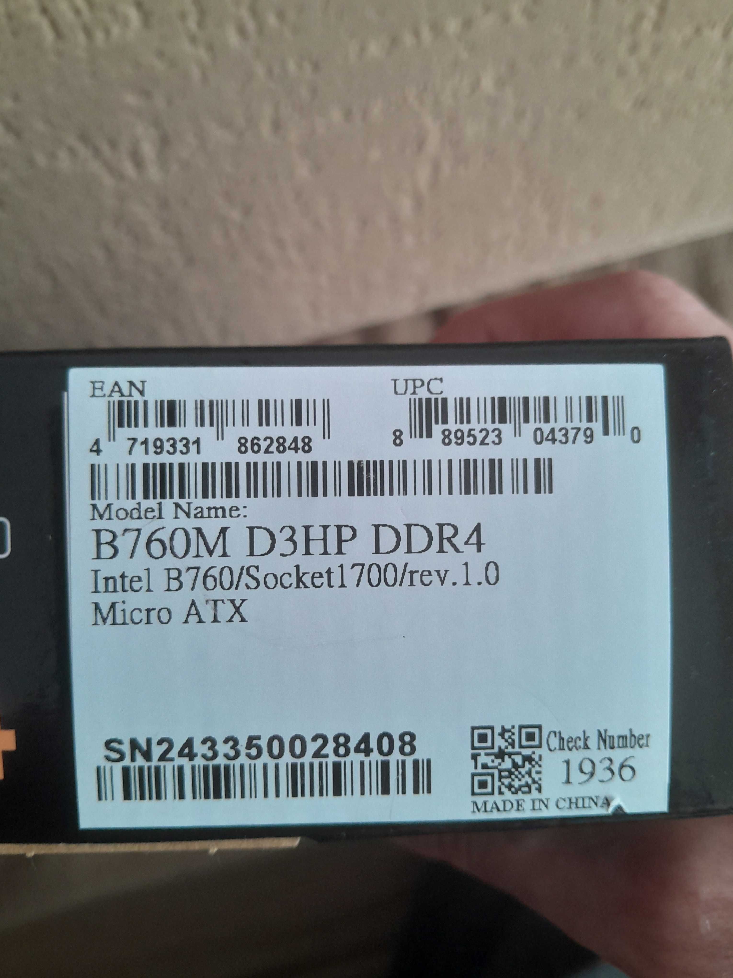 материнская плата gigabyte b760m d3hp ddr4